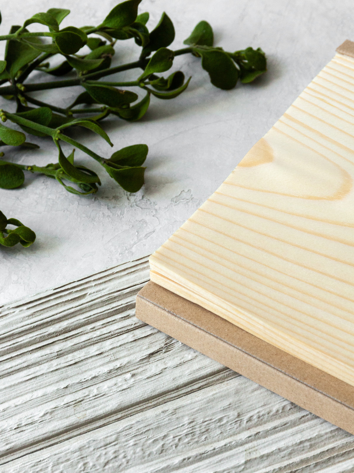 Red Pine Wood Sheet Memo Pad